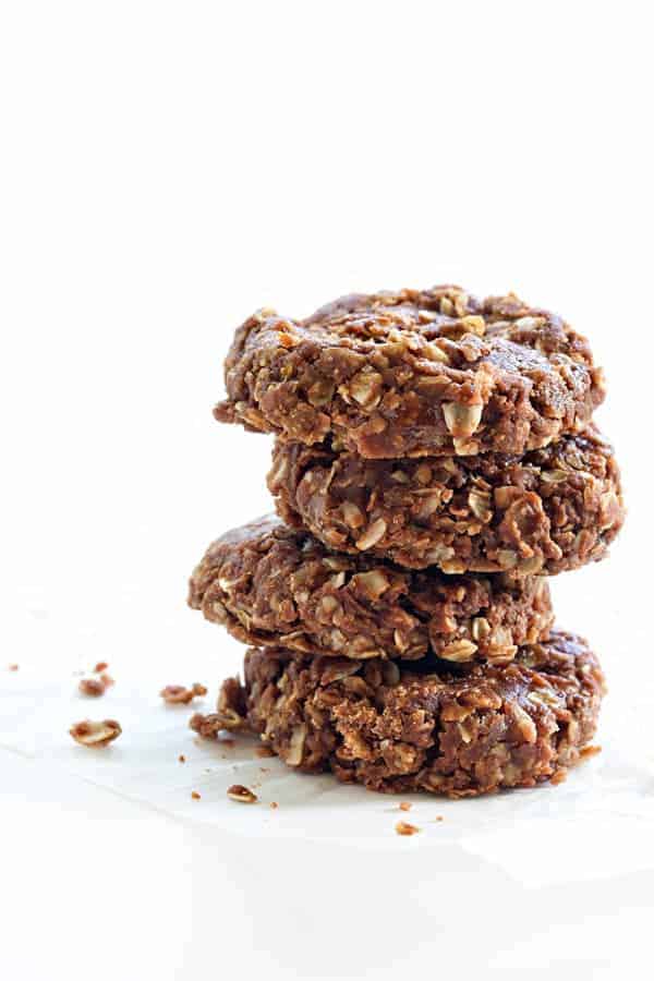 No Bake Cookies are just the right bite of chocolate, peanut butter, and oats. And no need to turn on the oven!