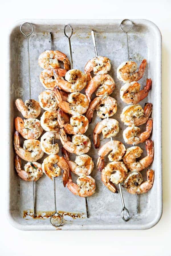 Grilled Garlic Basil Shrimp has a simple preparation yet is full of flavor. You definitely need to try this!