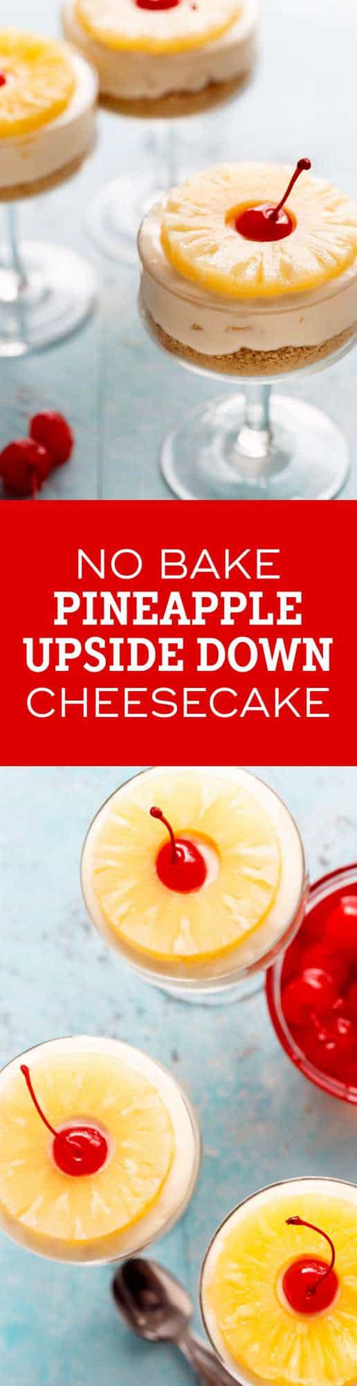 No Bake Pineapple  Cheesecake gives you a sweet taste of pineapple in every bite. So delicious and perfect for summer! 