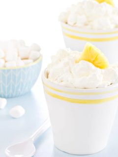 Pineapple Fluff is a dessert everyone will love. Sweet, creamy and oh, so delicious!