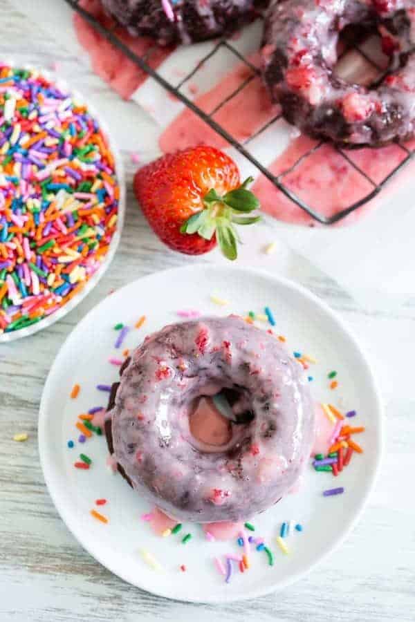 Baked Chocolate Donuts are perfect any time of day. Try them as an afternoon treat!