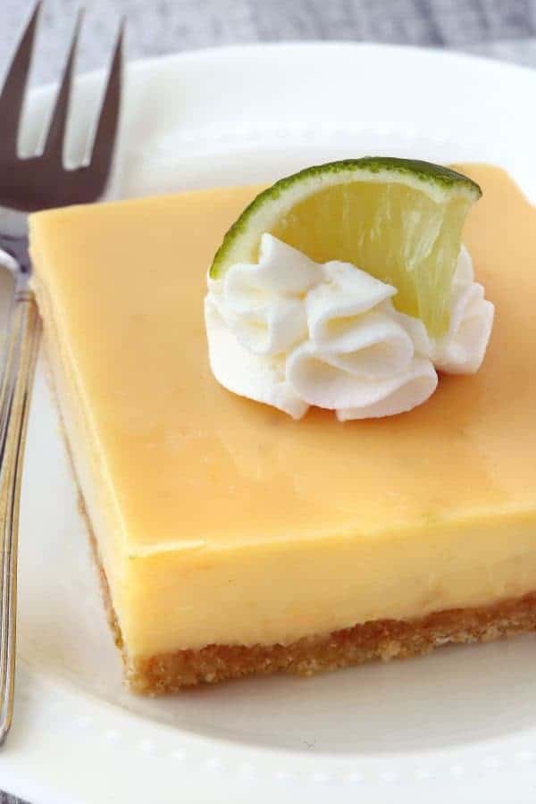 Key Lime Pie Bars have the tartness of limes on top of a sweet coconut crust. You won't be able to resist! Recipe contains a gluten-free option.