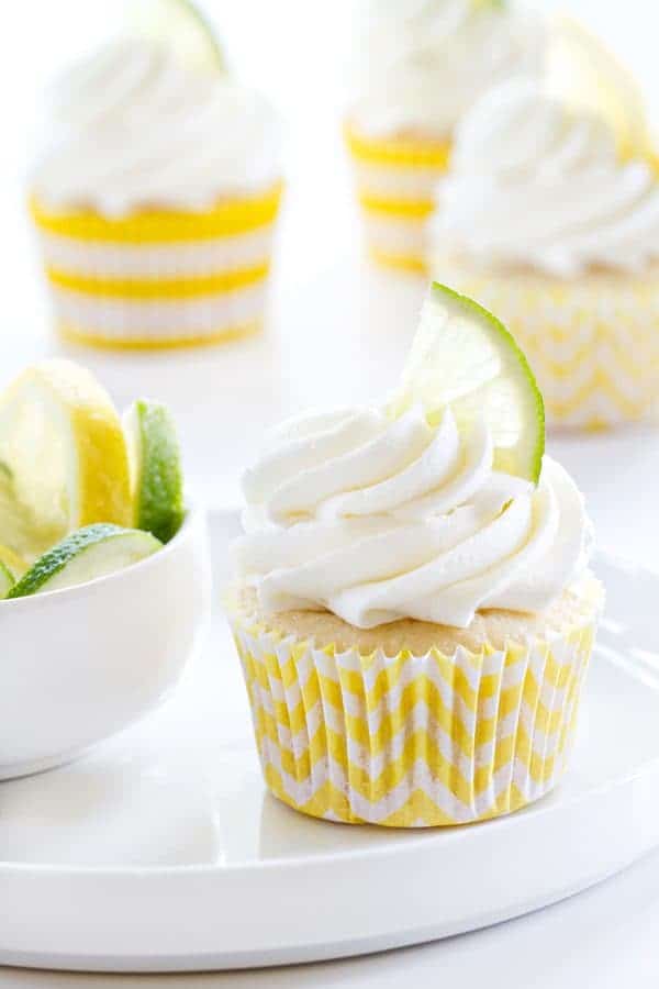 Lemon Lime Cupcakes are perfect for a summer party. Refreshing with your favorite citrus flavors!