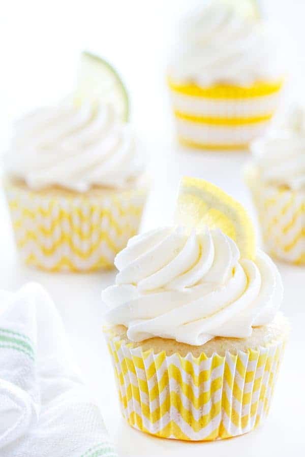 Lemon Lime Cupcakes have just the right amount of tart and sweetness. Delightful!