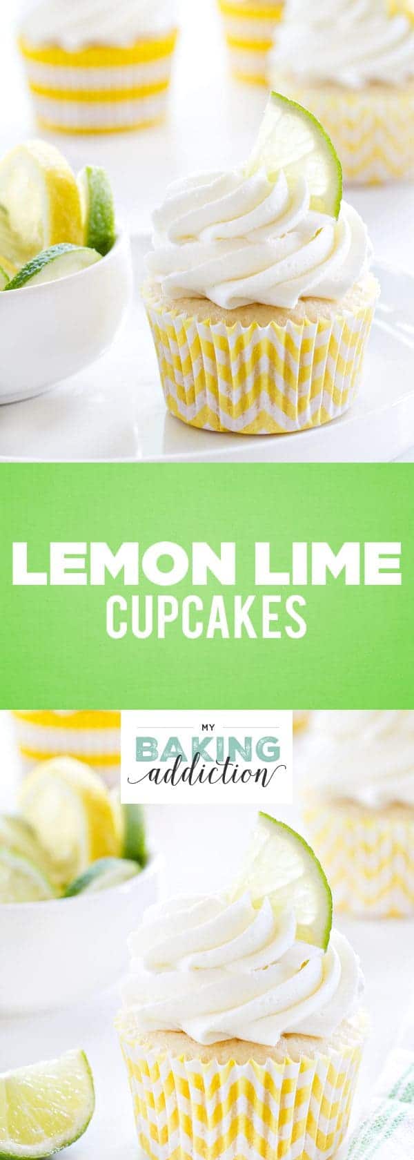 Lemon Lime Cupcakes will satisfy your citrus craving all summer long. Each bite tastes like sunshine!