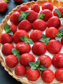 This Strawberry Cream Cheese Tart couldn't be easier or more delicious. Recipe contains a gluten-free option.