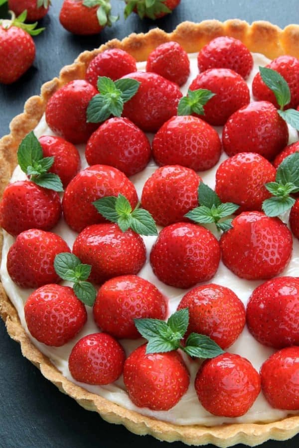 This Strawberry Cream Cheese Tart couldn't be easier or more delicious. Recipe contains a gluten-free option.