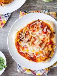 30 Minute Pizza Crust is quick and easy because there is no need for rising time. Divide the dough into mini crusts so everyone can create their own pizza. So perfect for pizza parties!