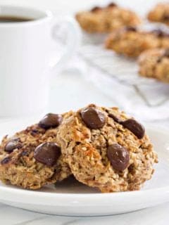 Chocolate Almond Breakfast Cookies are guaranteed to make your day sweeter. Enjoy with your morning coffee (dunking optional!).