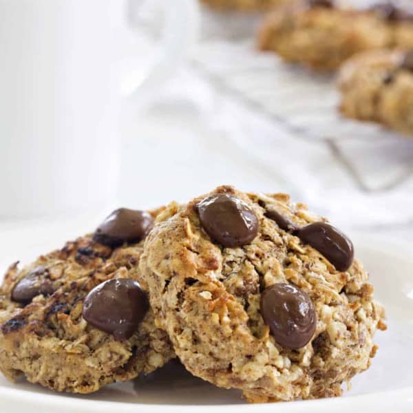 Chocolate Almond Breakfast Cookies are guaranteed to make your day sweeter. Enjoy with your morning coffee (dunking optional!).