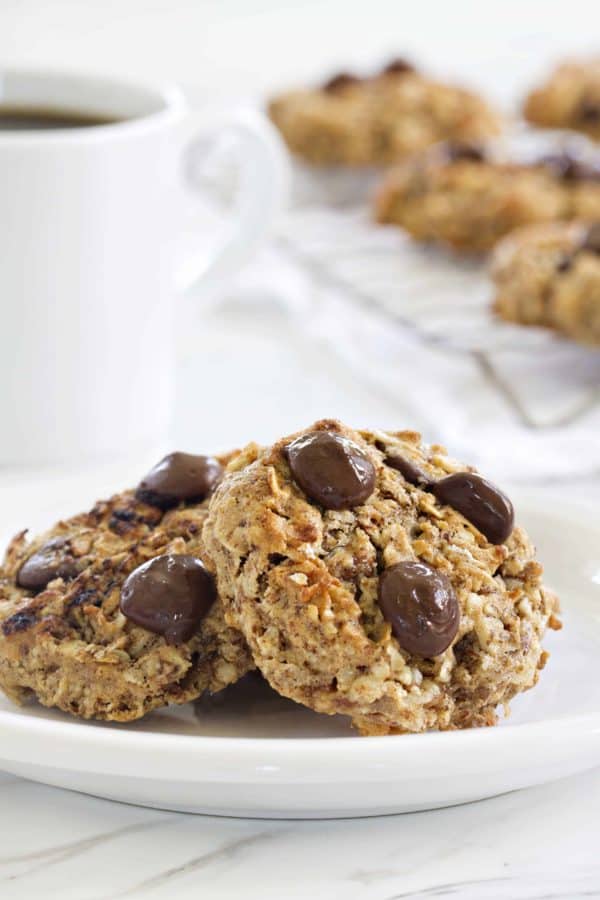 Chocolate Almond Breakfast Cookies are guaranteed to make your day sweeter. Enjoy with your morning coffee (dunking optional!).