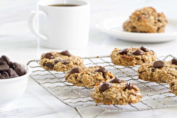 Chocolate Almond Breakfast Cookies have sweet dark chocolate and coconut. Now that's what I call breakfast!