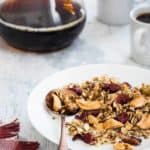 Apple Cinnamon Granola is brimming with the delicious flavors of fall. Serve it up parfait-style with yogurt and fresh apples, or munch on it by the handful.