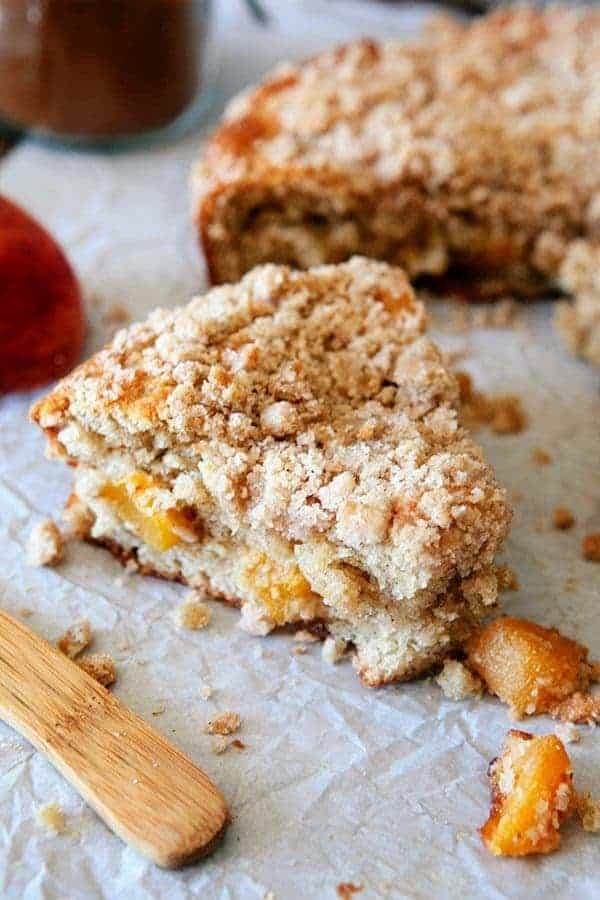 This Fresh Peach Coffee Cake is the perfect way to show off the season’s juiciest peaches. It will pair perfectly with your morning coffee!