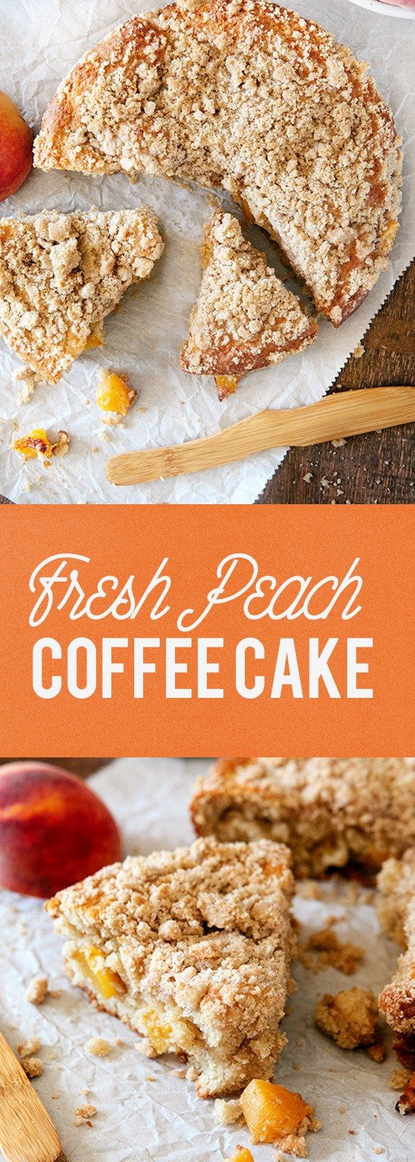 This Fresh Peach Coffee Cake is the perfect way to show off the season’s juiciest peaches. The perfect companion to your afternoon tea!