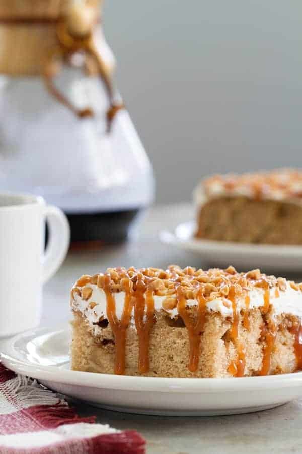 Caramel Apple Poke Cake My Baking Addiction