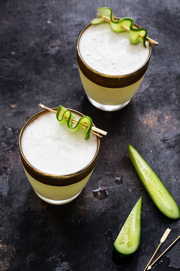 Cucumber Gin Fizz can be enjoyed before dinner or before the game begins. Serve with your favorite appetizers and snacks!