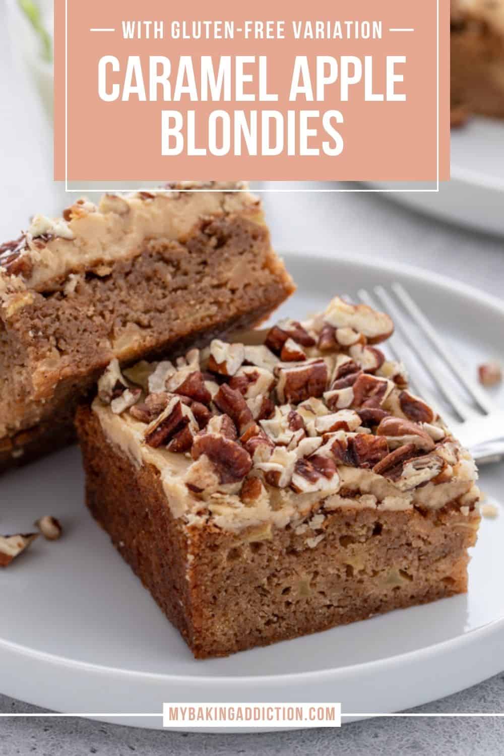 Caramel Apple Blondies My Baking Addiction