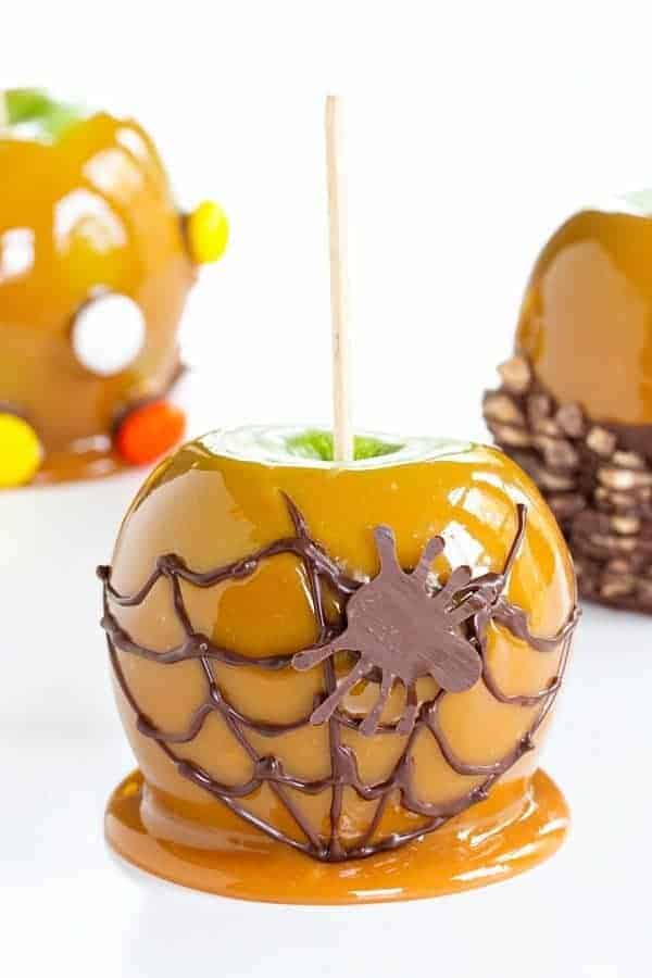 Caramel Apples are a sweet treat everyone loves this time of year. Make them extra special with a spiced twist. Perfect for Halloween!