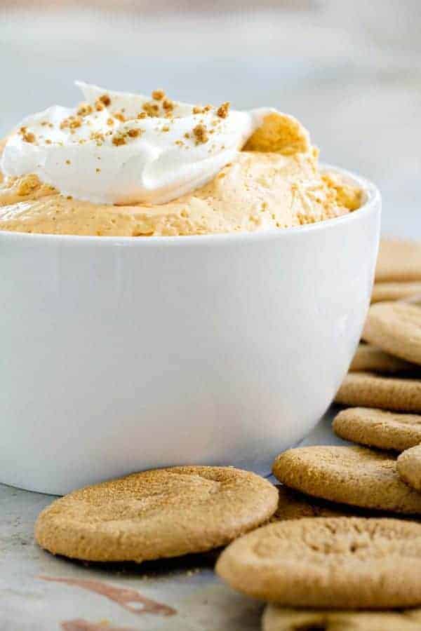 Pumpkin Spice Marshmallow Dip will be your favorite autumn nosh. You won't be able to stop eating it!