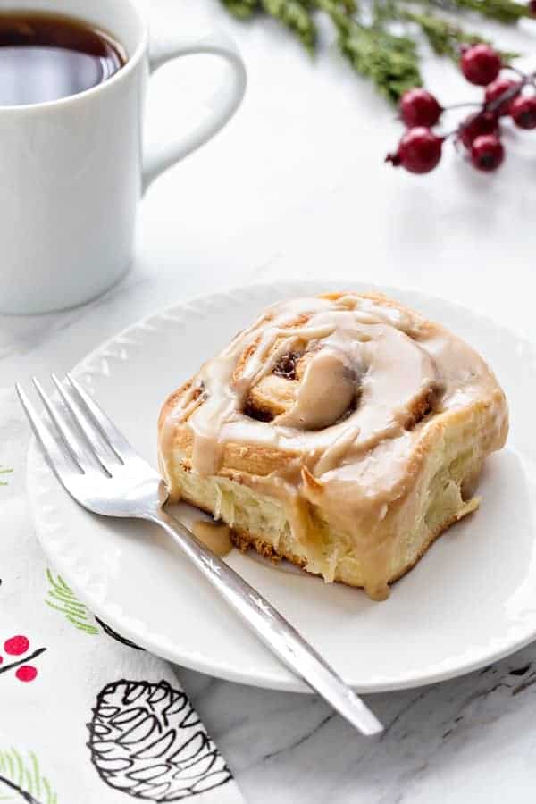 Overnight Toffee Cinnamon Rolls will make Christmas morning even more amazing! The make-ahead dough makes it possible!