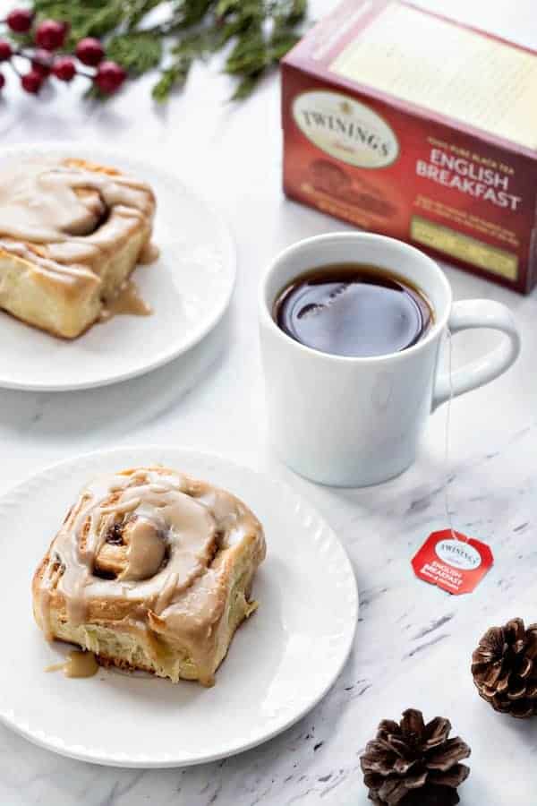 Overnight Toffee Cinnamon Rolls will make Christmas morning even more amazing! Make them the night before and pop them into the over while you're opening gifts. So easy!