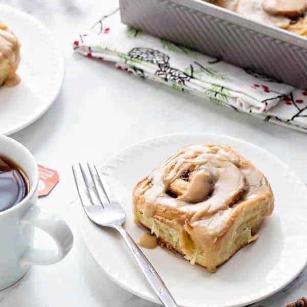 Overnight Toffee Cinnamon Rolls will make Christmas morning even more amazing! No one will be able to resist a warm cinnamon roll fresh out of the oven!