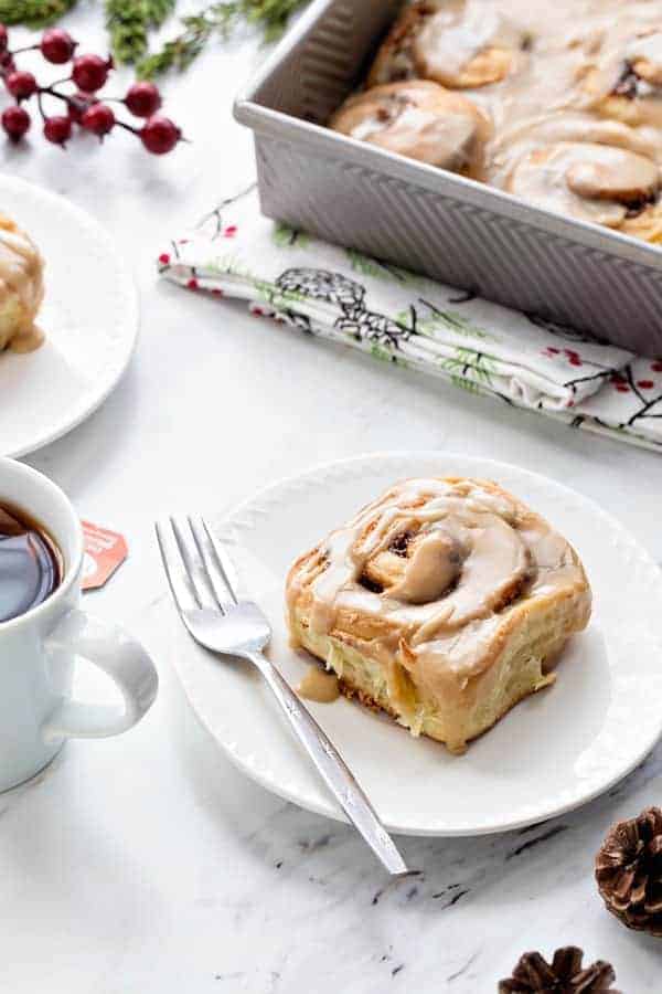 Overnight Toffee Cinnamon Rolls will make Christmas morning even more amazing! No one will be able to resist a warm cinnamon roll fresh out of the oven!