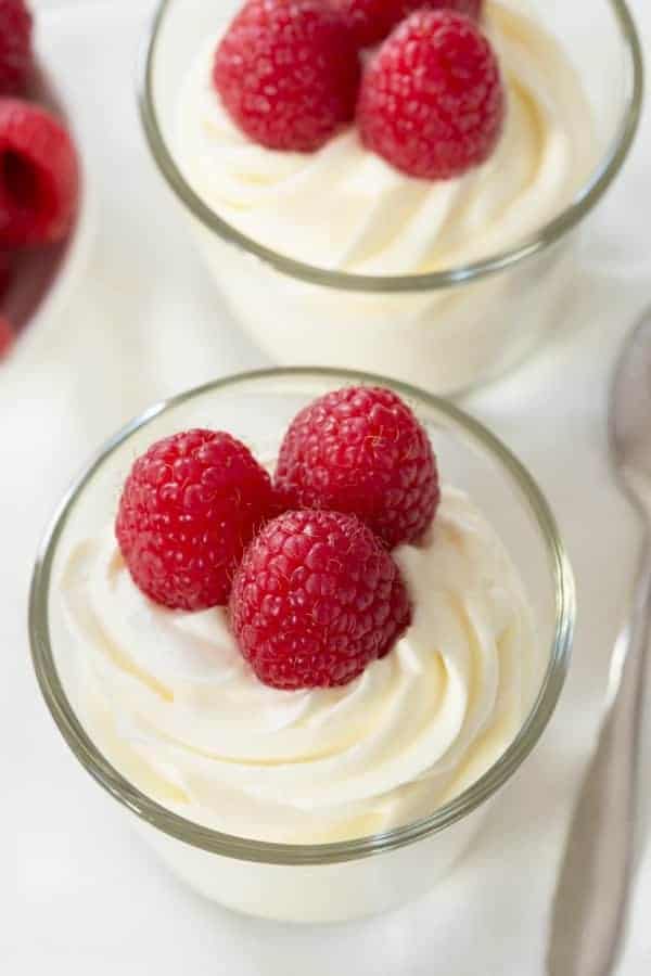 Easy white chocolate mousse made with cream cheese for an amazingly delicious treat that's perfect for Valentine's Day or a random Tuesday! So delicious!