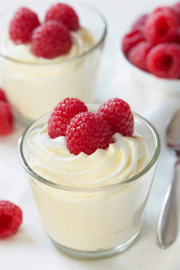Easy white chocolate mousse made with cream cheese for an amazingly delicious treat that's perfect for Valentine's Day or a random Tuesday! Smooth, creamy and delicious! 