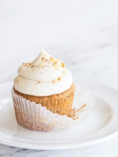 Banana Cupcakes with Cream Cheese Frosting have tender banana cake you'll love. The bananas make the cupcakes so delicious and moist!