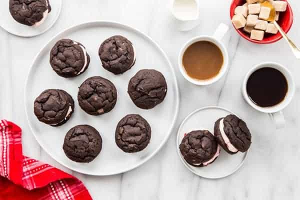 Chocolate Cherry Sandwich Cookies are a stunning way to show your love this Valentine's Day, or any day! So fun and delicious!