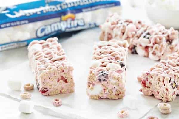 Berry Cereal Treats are everything you love about marshmallow cereal treats, but with a berry twist. Simple and delicious!