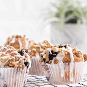 Blueberry Walnut Muffins rise high and mighty, making them a site to behold. This is the perfect recipe to serve for Mother’s Day brunch!