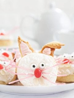 Cinnamon roll dough is transformed into adorable bunnies perfect for Easter brunch! So fun!