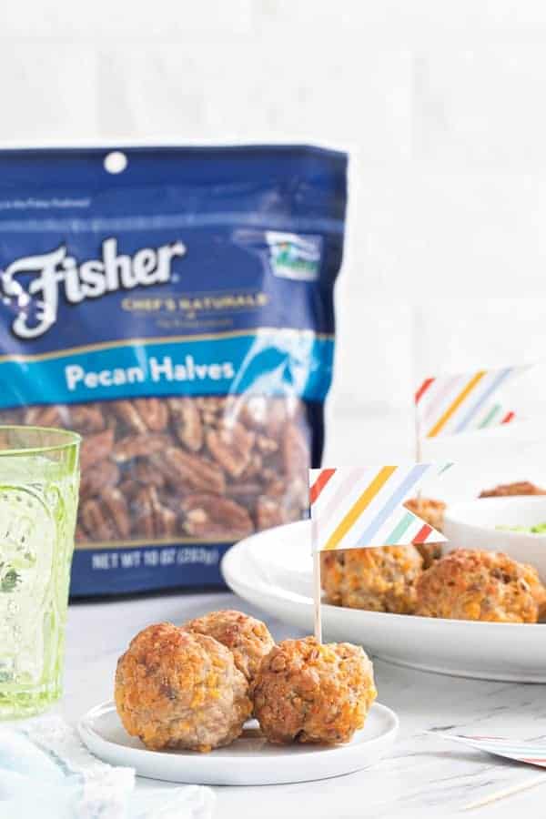 Sausage Cheese Balls are a brunch classic. I've made them special with the extra crunch from pecans. So delish!