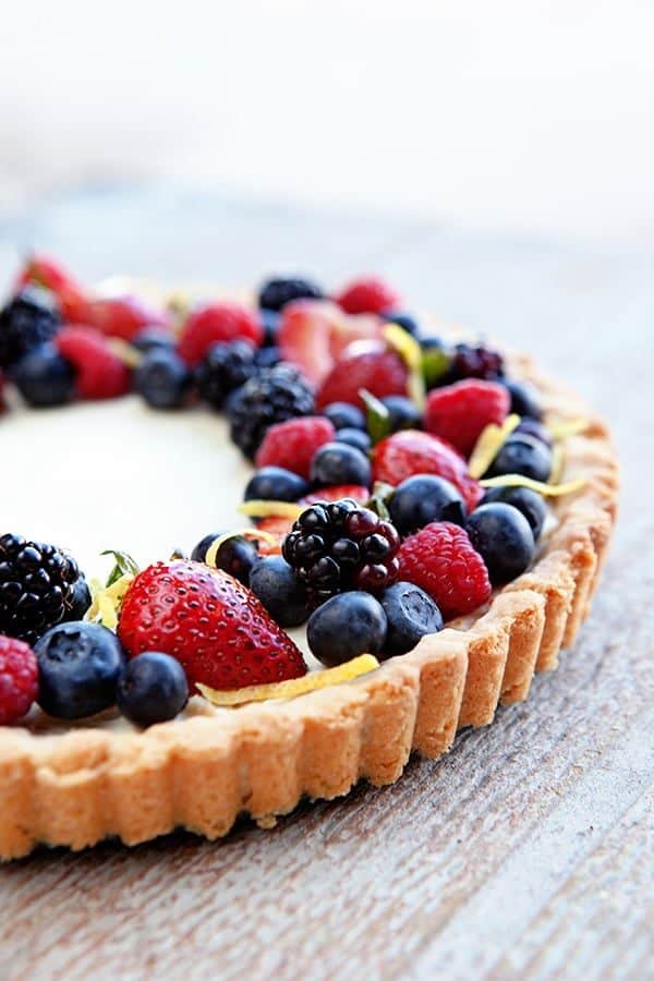 A Lemon Berry Mascarpone Tart is a simple, delicious way to show off all the season's best berries. A summer must-make! 