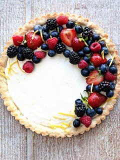 A Lemon Berry Mascarpone Tart is a simple, delicious way to show off all the season's best berries. Simple and incredibly delicious.