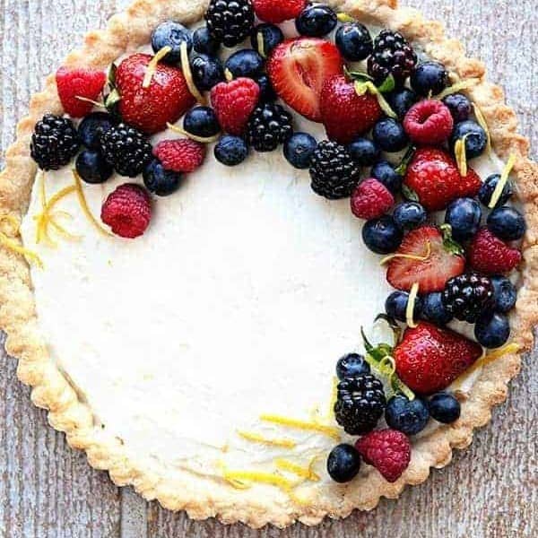 A Lemon Berry Mascarpone Tart is a simple, delicious way to show off all the season's best berries. Simple and incredibly delicious.