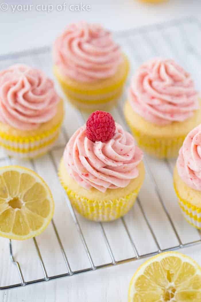 Raspberry Lemonade Cupcakes are full of summer flavor, so they're the perfect dessert for your backyard barbecue. 