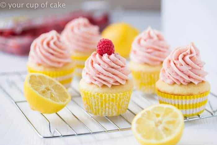 Raspberry Lemonade Cupcakes are perfect for summer. They're sweet, tart, and totally delicious!