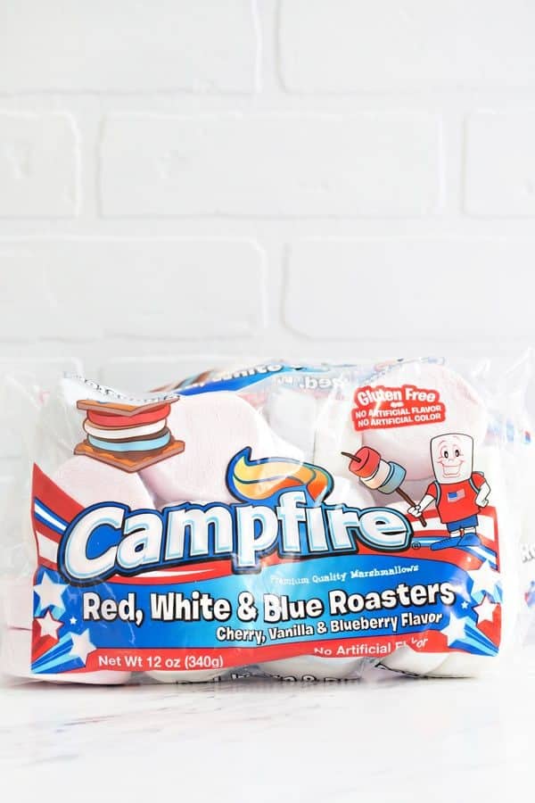 Campfire Marshmallows Red, White and Blue Roasters! So festive!