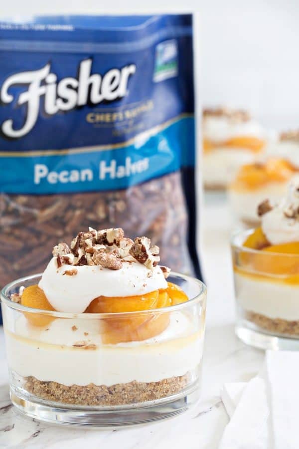 No Bake Peach Cheesecake capture everything there is to love about summer in one delicious bite!