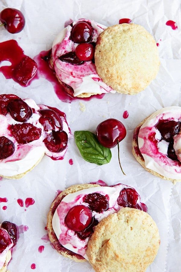 Roasted Cherry Shortcake is a delicious summer twist on an old classic. It's sure to become one of your new faves for summer!