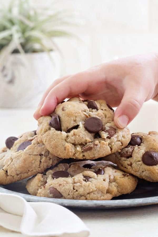 Caramel Coconut Chocolate Chip Cookies My Baking Addiction