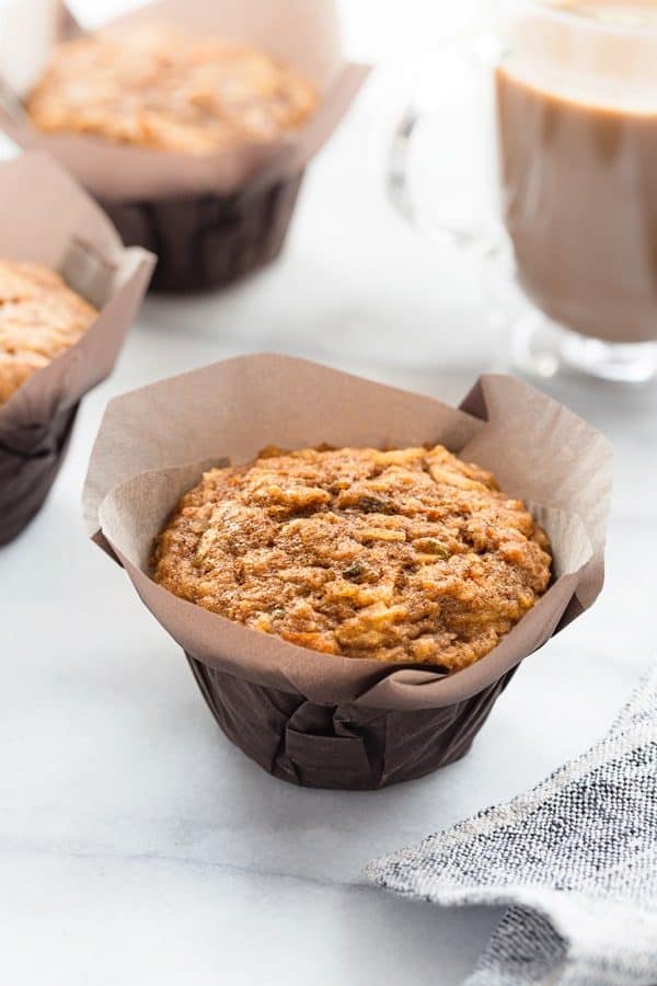 Morning Glory Muffins are sweet, moist and ideal for busy mornings! Seriously delish!