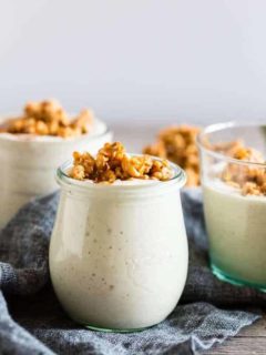 This caramel apple crisp milkshake is the perfect combination of ice cream and fall dessert flavor. It’s super easy to throw together and sure to be a hit with everyone.