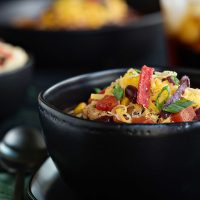 Easy Chicken Chili couldn't be easier or more delicious! Pair it with a fresh salad and dinner rolls for a simple weeknight meal!