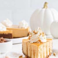 Sweet Potato Cheesecake is smooth, creamy and loaded with fall flavors. The buttery gingersnap crust makes it irresistible.