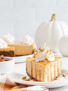 Sweet Potato Cheesecake is smooth, creamy and loaded with fall flavors. The buttery gingersnap crust makes it irresistible.